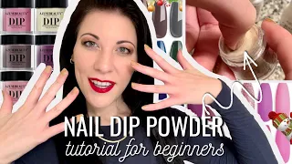 Nail Dip Powder Tutorial Tips + Tricks :: Amazon At Home Nail Dip Kit Unboxing Review + Tutorial