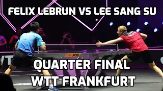 Felix LEBRUN vs LEE Sang Su Quarter Final WTT Frankfurt