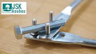 Threaded Bender for wires very easy.