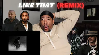 HE DISSED DRAKE AND COLE!! | Kanye West - LIKE THAT (Remix) | REACTION