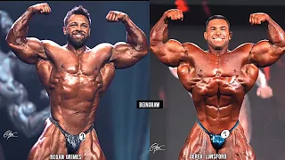 Regan Grimes VS Derek Lunsford Physique Comparison at Mr Olympia #regangrimes #dereklunsford