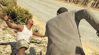 GTA 5 Michael Kills Franklin after he tried to Kill him in ending B