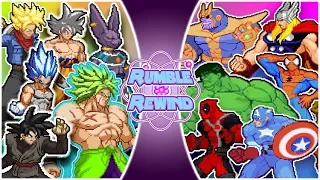 DRAGON BALL SUPER vs AVENGERS! (Vegeta, Goku, Broly vs Hulk, Thanos & More) | RUMBLE REWIND