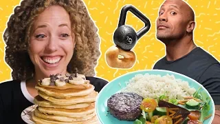 I Ate Like Dwayne "The Rock" Johnson (feat. Gourmet Gab) | Experimental Eats | Food Network