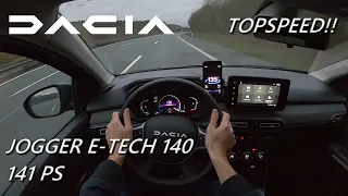 2023 DACIA JOGGER E-TECH 140 HYBRID 141 PS TOPSPEED NIGHT POV DRIVE WÜRZBURG (60 FPS)(GPS)