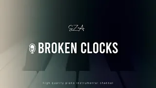 SZA - Broken Clocks (Acoustic Piano Karaoke)