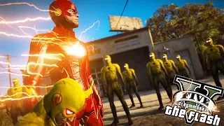 The Flash VS Reverse Flash Legion! (GTA 5 Flash Mod)