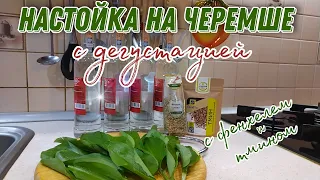 Настойка на черемше с тмином и фенхелем. Дегустация.