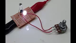 Mạch tự động bật đèn khi trời tối dùng transistor C1815 cực đơn giản