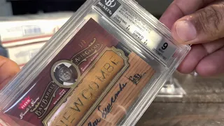 PSA, BGS GRADED CARDS - Satchel Paige, Don Newcombe, Frank Robinson, patch auto, Bat Barrel, Pt 12