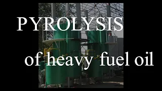 Pyrolysis of heavy fuel oil