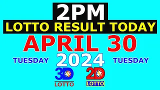 Lotto Result Today 2pm April 30 2024 (PCSO)