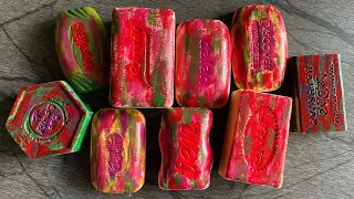 Asmr cutting painted soap | Резка Сухого Мыла #asmrsoap