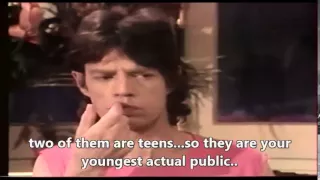 Rolling Stone Mick Jagger -  interview (European Tour) 1982