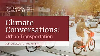 Climate Conversations: Urban Transportation