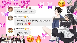 Haikyuu lyric prank || 34 + 35 || the bottoms (1/2)