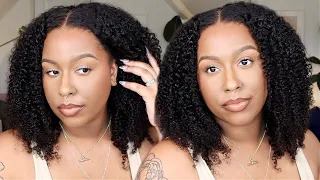 SO REALISTIC & EASY! | AFRO CURLY PRE CUT HD LACE CLOSURE WIG | 48 HOUR DELIVERY! | ft. CURLYME HAIR