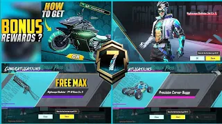 A7 Royal Pass Free Max Out Free Upgraded  Skin New Vehicle Skin 10 Roll Pass A7 give way on 100 like