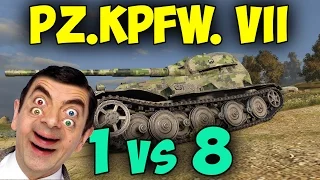 Pz.Kpfw. VII ||  1vs8 - 9.2k DMG - 11 Kills || World of Tanks