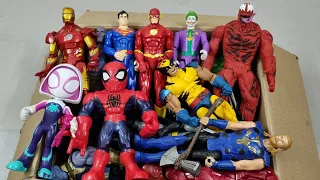 SPIDERMAN VS IRONMAN VS HULK VS CAPTAIN AMERICA VS THANOS VS CARNAGE SUPERHERO AVENGERS UNBOXING