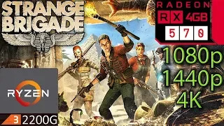 Strange Brigade - RX 570 - 1080p - 1440p - 4K - Ryzen 3 2200G - Gameplay Benchmark PC