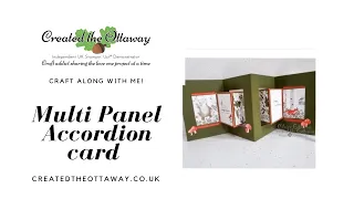 Multi panel accordion fun fold card @createdtheottaway