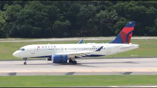 Delta Airlines Airbus A220-100 [N130DU] landing in TPA