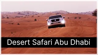 Desert Safari Abu Dhabi  👉Dune Bashing Adventure , BBQ Dinner & Camel Ride