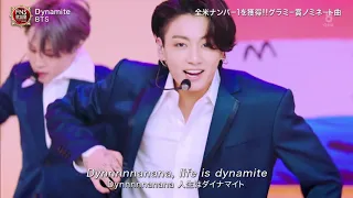 [Eng sub] HD BTS Dynamite live at Japan FNS without Suga