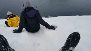 Sledding down Antarctica