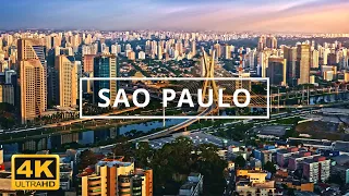 Sao Paulo , Brazil 🇧🇷 | 4K Drone Footage (With Subtitles)