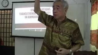 Dr. Benny Widyono Lecture at CKS Phnom Penh 2015 1/3