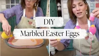 DIY Marble Easter Egg Painting | Country Chic Paint Easter Craft Tutorial