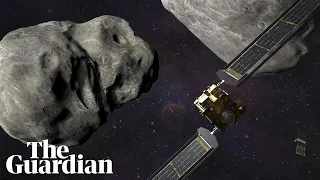 Nasa crashes Dart robot spacecraft into an asteroid – watch live