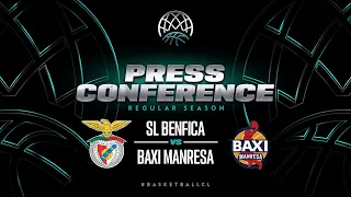 SL Benfica v BAXI Manresa - Press Conference | Basketball Champions League 2022/23