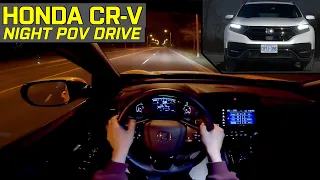 LED LIGHT TEST! - Honda CR-V Touring / Black Edition - Night POV Test Drive