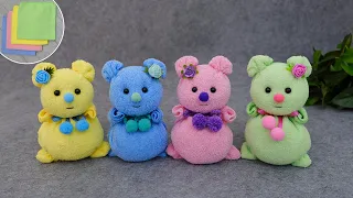 Cute Bears with a secret in a few minutes from towels 🐻 No glue, no cutting 🍬