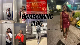 HOMECOMING WEEK VLOG + MINI GRWM ||SENIOR YEAR|| Spirit week, Football game🏈 etc.