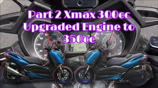 PART 2 XMAX 350CC Install Racing ECU  tunning with  Ser Mel