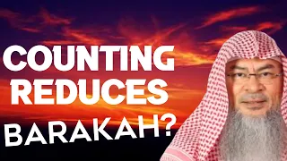 Hadith about not counting  how much money is left, what about recording it expenses on spreadsheet?