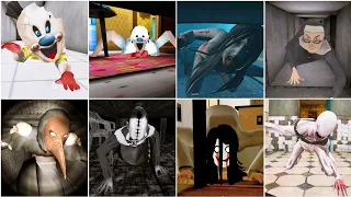 Crawling Jumpscares | Ice Scream 4 - Unthread - Granny 3 - Evil Nun 2 - Smiling X Zero - Evil Emily