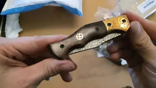 Unboxing Damascus Steel Penknife