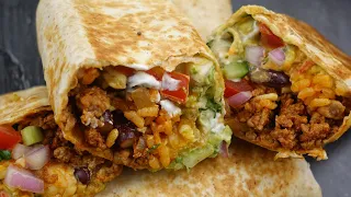Beef Cheese Wrap,Beef Burrito By Recipes Of The World