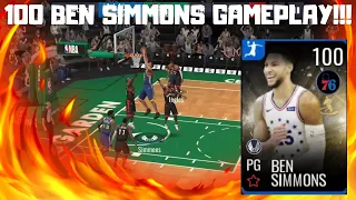 100 BEN SIMMONS GAMEPLAY IN NBA LIVE MOBILE 19!!!