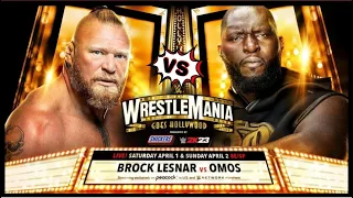 WWE 2K23 BROCK LESNAR VS OMOS MATCH AT WRESTLEMANIA 39 ||WRESTLEMANIA 39||