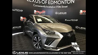 Silver 2019 Lexus NX 300 F Sport Series 3 Review - West Edmonton, AB