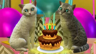 ТОМ 2 В The Sims 4 КОТЯТА Анджелы и Тома выросли |  День рождение в Симс 4