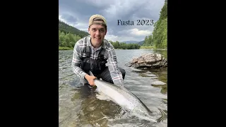 Fusta July 2023 // Low water // Single-Handed Fly Fishing for Atlantic Salmon (Eng sub)