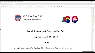 March 2024 Local Government Coordination Call