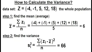 Covariance (2 of 17) How to Calculate the Variance?